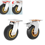 4pcs 6 Inch Heavy Duty Swivel Caster Wheels 1000KG Load with Brakes