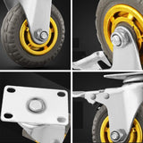 4pcs 6 Inch Heavy Duty Swivel Caster Wheels 1000KG Load with Brakes