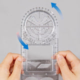 Multifunctional Geometric Ruler Mathematics Drawing Tools
