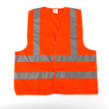 Safety Vest Reflective Tape Yellow Orange Day Workware Night High Visibility