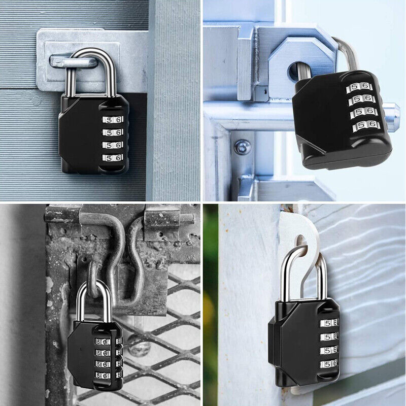 4 Digit Waterproof Combination Padlock for Gate Locker Outdoor