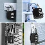 4 Digit Waterproof Combination Padlock for Gate Locker Outdoor