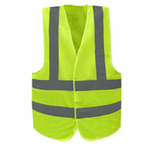 Safety Vest Reflective Tape Yellow Orange Day Workware Night High Visibility