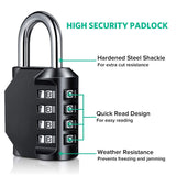 4 Digit Waterproof Combination Padlock for Gate Locker Outdoor