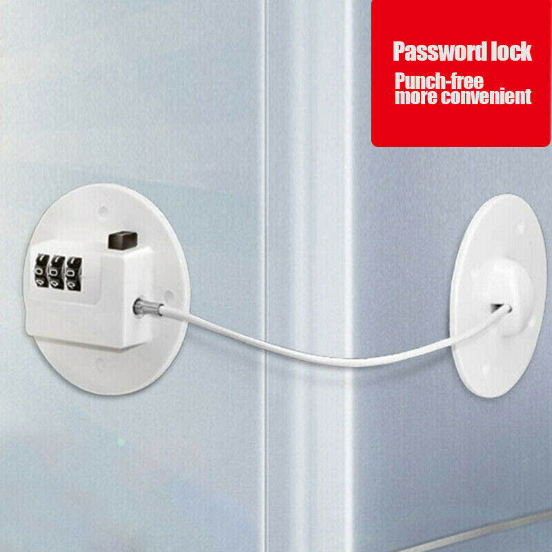 Refrigerator Lock with Keys Safety Cabinet Drawer Door Window Latch