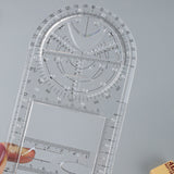 Multifunctional Geometric Ruler Mathematics Drawing Tools