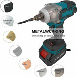 6PCS HSS Hex Shank Tap Drill Bits Metric Thread Screw Tapping Set