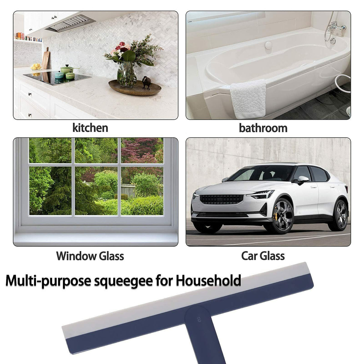 Shower Squeegee Bathroom Mirror Window Cleaning Wiper Tool