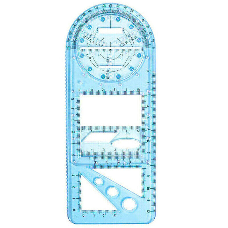 Multifunctional Geometric Ruler Math Drawing Tools for Students ...