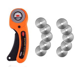 Rotary Cutter 45mm Fabric Cutting Tool 10 Blades