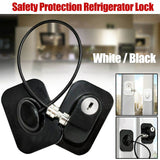 Refrigerator Lock with Keys Safety Cabinet Drawer Door Window Latch