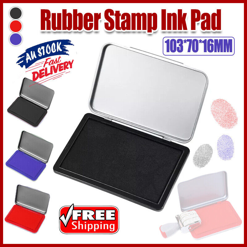 Non-Toxic Ink Pad for Rubber Stamps Fingerprint Craft Office Use
