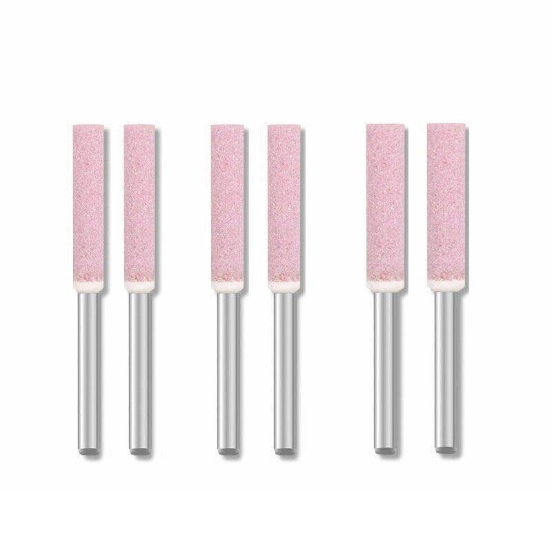 10PCS Chainsaw Sharpener Burr Grinding Stones 4mm / 4.8mm / 5.5mm
