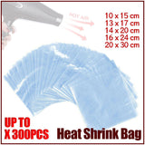 PVC Heat Shrink Bags Packs for Packaging Gift Wrap 100/300pcs