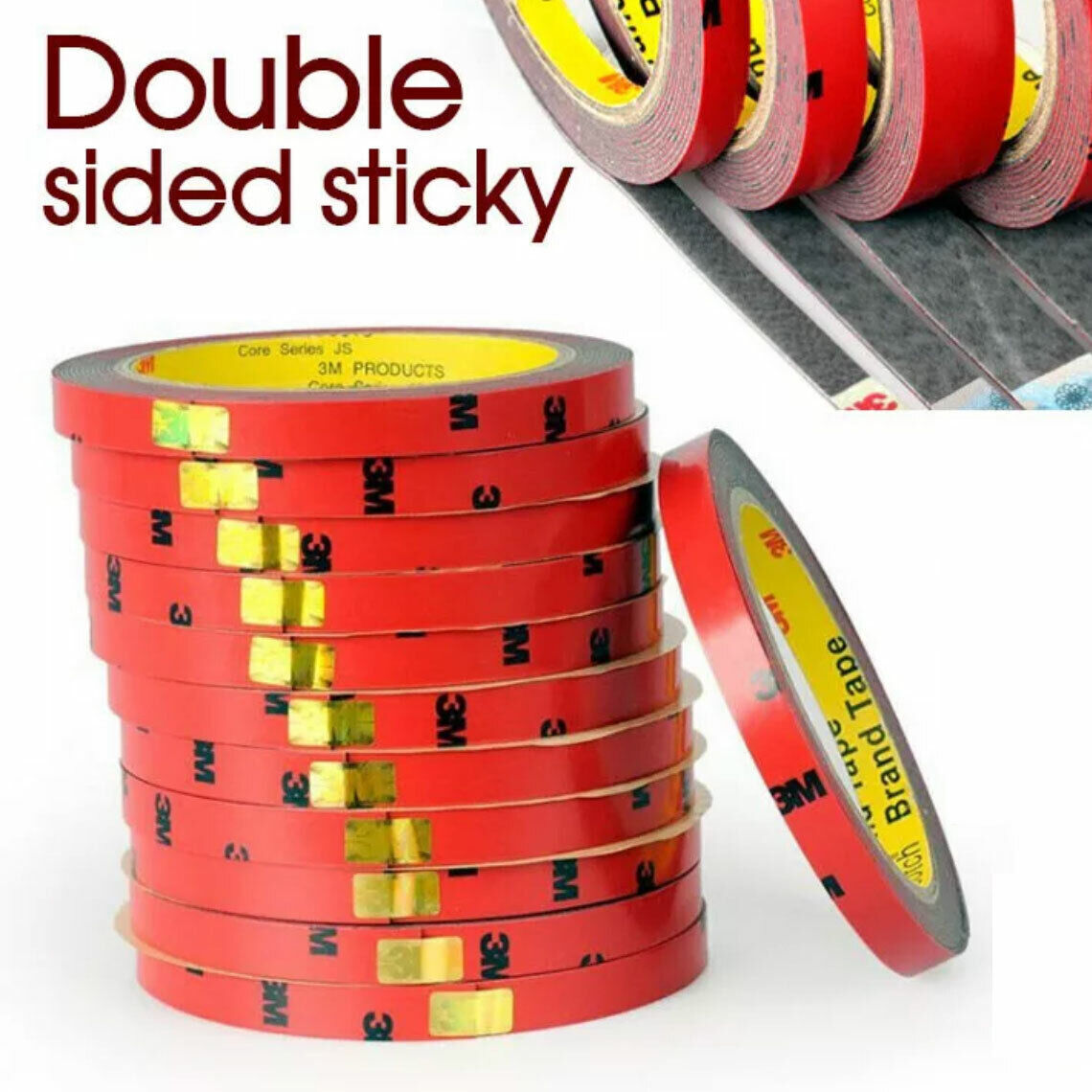 Vehicle 3M Double Sided Super Sticky Strong Adhesive Roll Tape