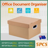 File Paper Storage Box Organizer 5PCS Office Sundries Holder