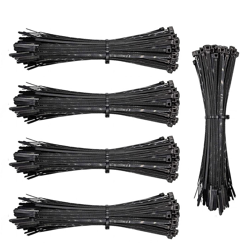 100-500PCS Nylon Cable Ties UV Resistant Zip Wire Ties Bulk Pack
