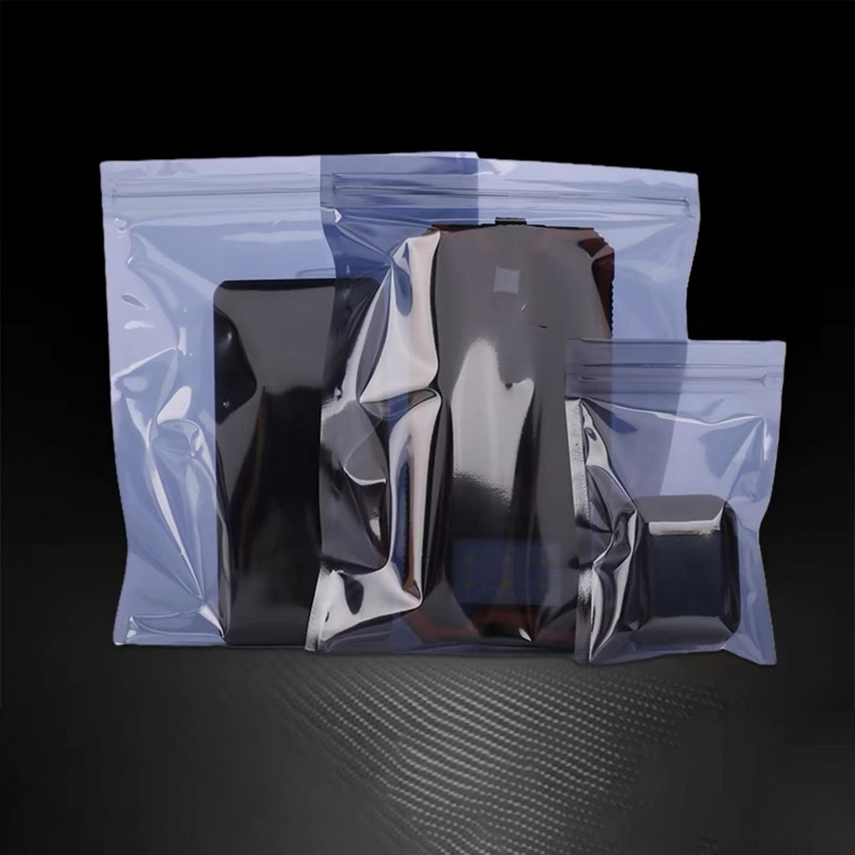 Plastic Anti Static Self Sealing Bags 100PCS Multi Size Resealable