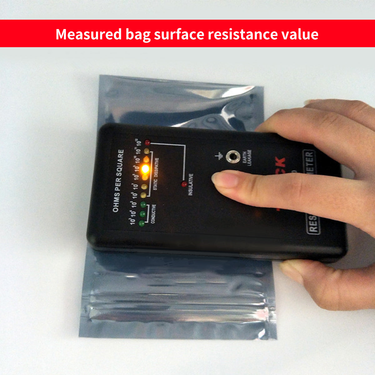 Plastic Anti Static Self Sealing Bags 100PCS Multi Size Resealable