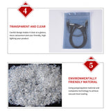 Plastic Anti Static Self Sealing Bags 100PCS Multi Size Resealable