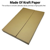 50PCS Kraft Paper Shipping Boxes for Warehouse Ecommerce Packing Storage