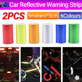 3m Safety Warning Reflective Tape Adhesive Car Truck Decal Strip Lattice