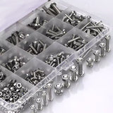 M3 M4 M5 500PCS Stainless Steel Hex Socket Screw Nut Set