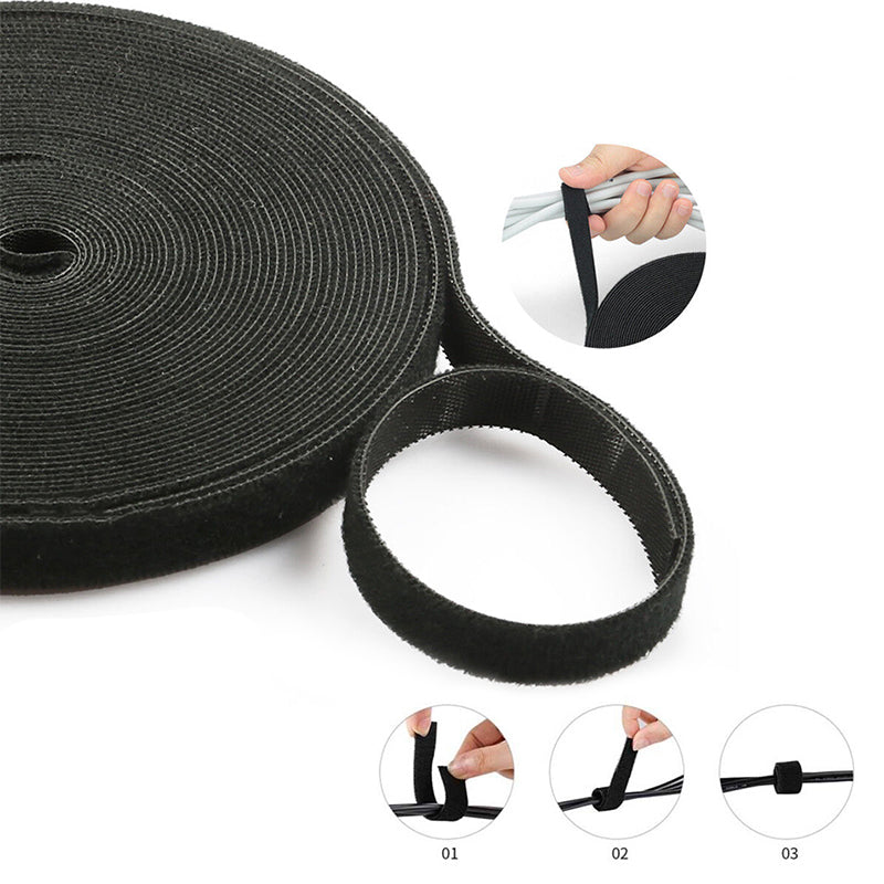 10 20 50M Hook Loop Heavy Duty Strap Reusable Cable Ties Grip