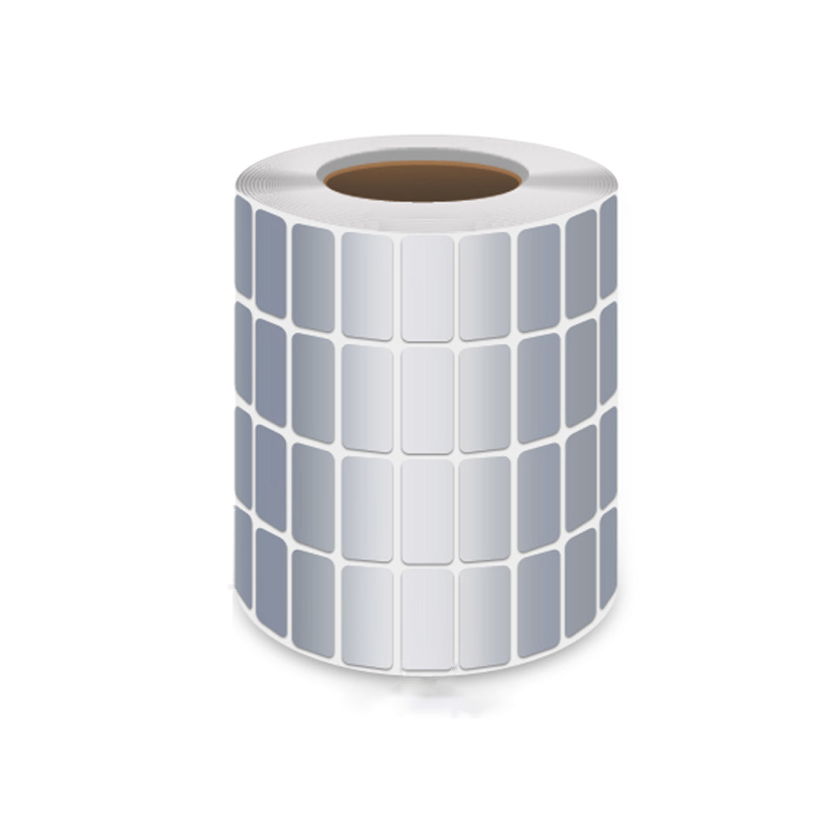 Silver PET Thermal Transfer Labels Waterproof Self Adhesive Sticker Roll