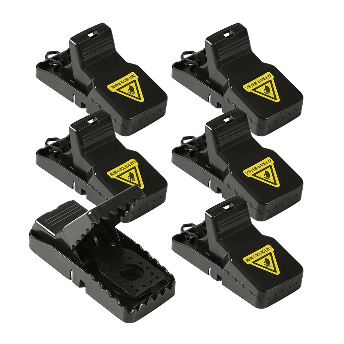 6pcs Reusable Snap Rat Traps Automatic Mouse Catcher Home Control