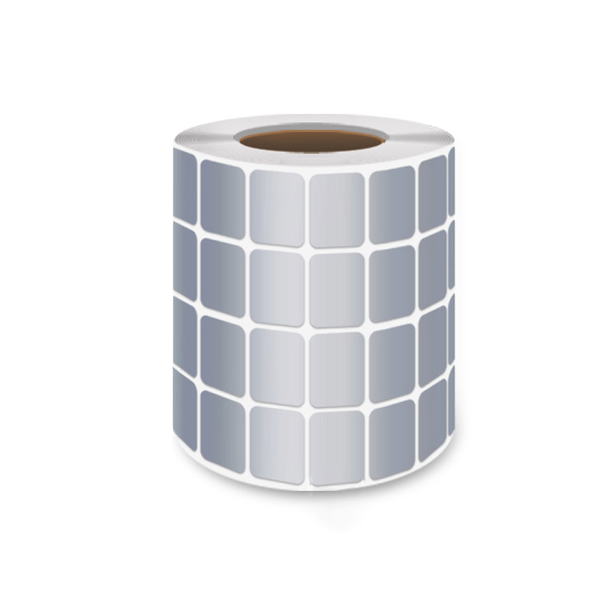 Silver PET Thermal Transfer Labels Waterproof Self Adhesive Sticker Roll