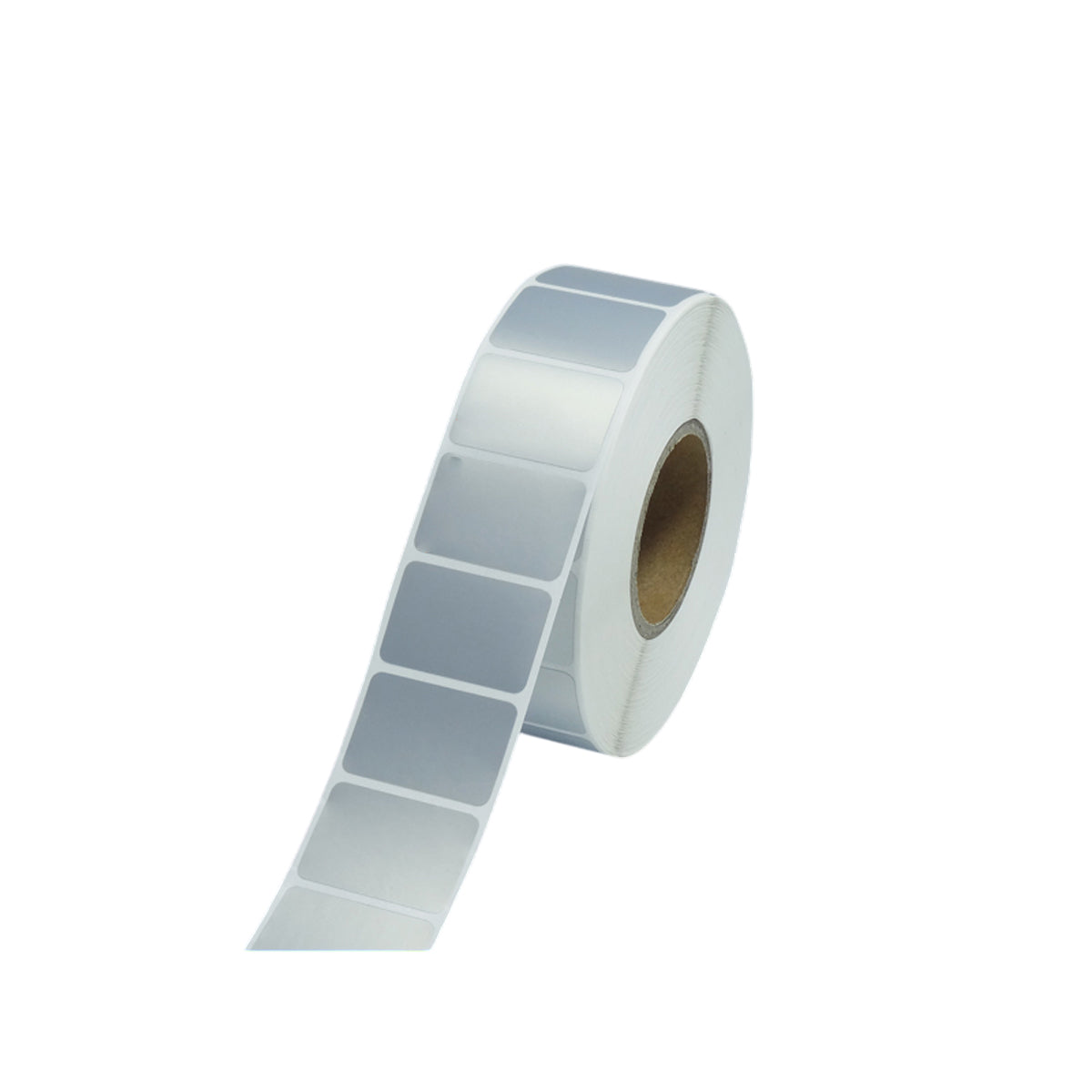 Silver PET Thermal Transfer Labels Waterproof Self Adhesive Sticker Roll