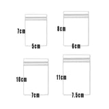 100pcs PVC Self-Sealing Jewelry Bags Dustproof Anti-Oxidation